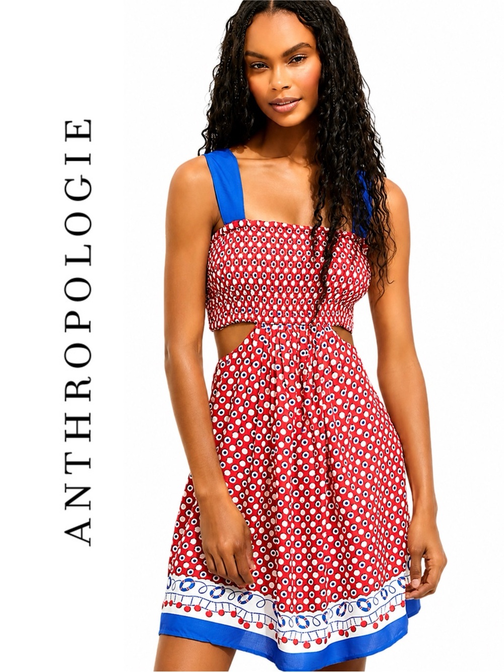 Anthropologie Piper Bandeau Cutout Mini Dress
